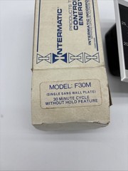 F30M INTERMATIC TIME SWITCH 30 MIN 125 VAC 1 HP NOS Vintage Metal Plate