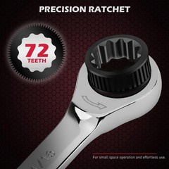 Ratchet Wrench Set Metric Standard: 24-Piece Combination Ratcheting Wrenches …
