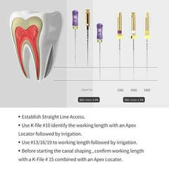 5 Box Dental Nickel Titanium Alloy 135℃ Autoclavable Endo Rotary NiTi Root Canal
