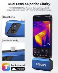 ⭐2026 TOPDON TC001 PLUS Dual-lens 256X192 IR Thermal Imaging Camera For Android