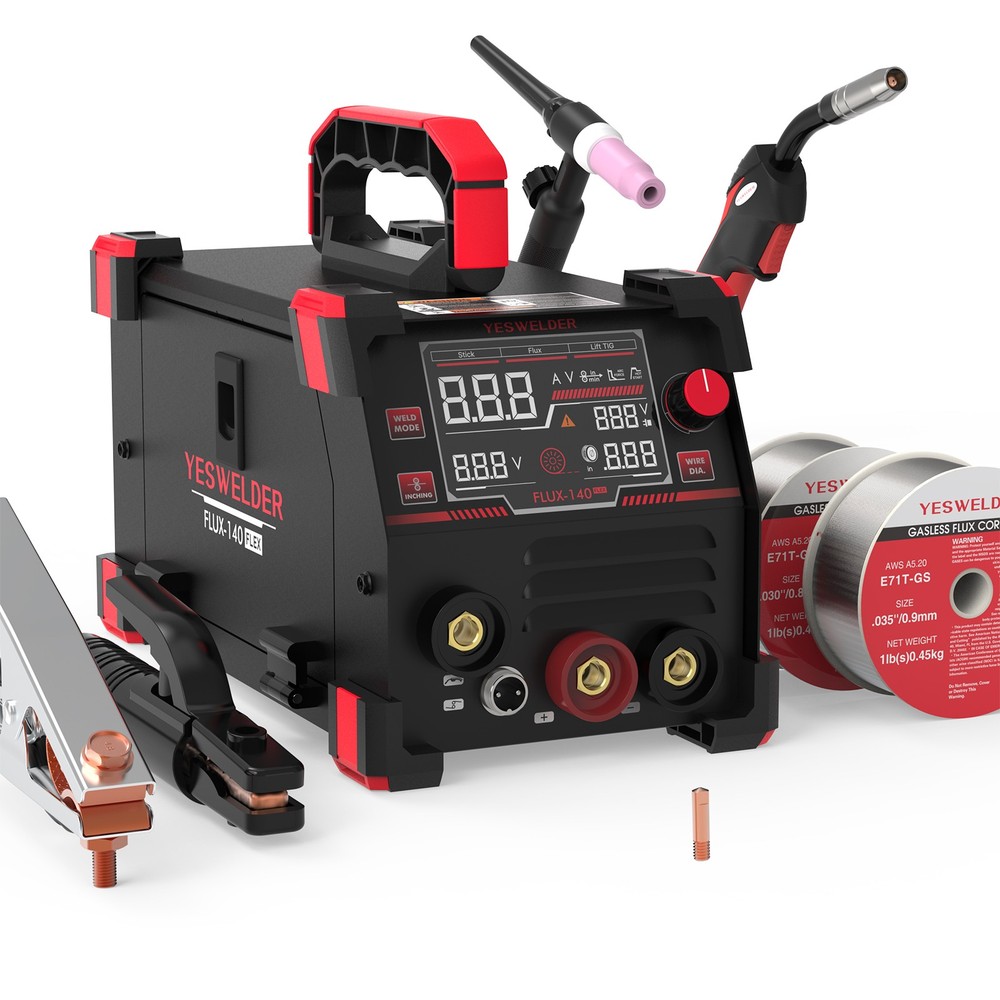 YESWELDER FLUX-140-LT-FLEX 140A 110V Flux Core MIG/Lift TIG/Stick 3-in-1