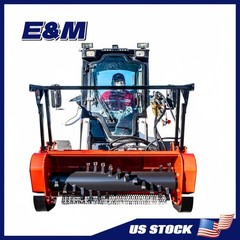 46in Skid Steer Attachment Heavy Duty Forestry Mulcher Brush Mower Fits Bobcat