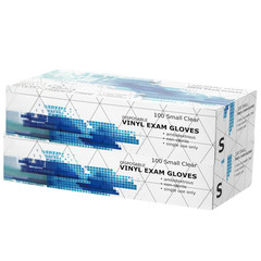 1000 Clear Vinyl Exam Gloves Powder Free Small Disposable Medical Gloves