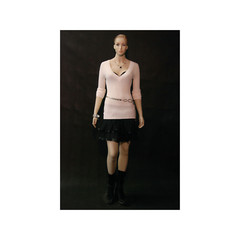 Female Fleshtone Realistic Fiberglass Adult Mannequin with Molded Hair and Base