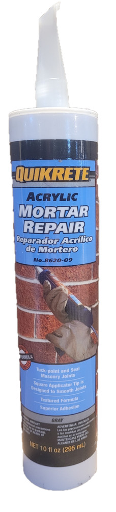 Quikrete MORTAR REPAIR Paintable Outdoor Textured Gray Brick Concrete 862009 10z