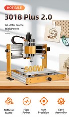 CNC 3018PLUS 500W Router Milling Drill Carving Machine Kit For PCB Wood DIY