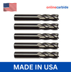 5 PCS 5/16″ 4 FLUTE CARBIDE END MILL