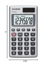 Casio Hs-8va, Calculadora De Funcion Estandar Con Energia Solar