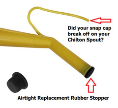 2pack SPOUT PLUGS for your Yellow Chilton Sears Craftsman Gas Spout Not Included