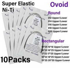 Dental Ortho Teeth Braces Bracket Archwires Super Elastic Ni-Ti Arch Wires Ovoid
