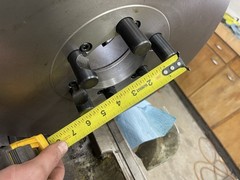 Shars 16in 3-Jaw Self-Centering Scroll Manual Lathe Chuck D1-6