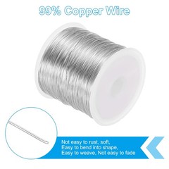 28 Gauge Jewelry Wire, 328 Feet/100M Pure Copper Jewelry Beading Wire Soft Me…