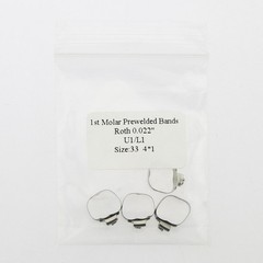 Orthodontic Pre-Welded 1st Molar Bands Roth .022 Buccal Tube Single 29-43+