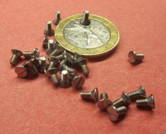 Flat Head Slotted Machine Screw 18-8 Stainless Steel, 2-56 x 3/16″ L 300 Pcs