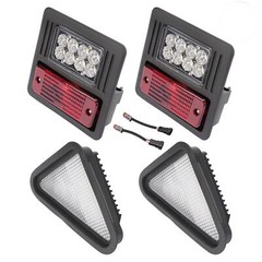 4x LED Headlight Tail Exterior Light Kit For Bobcat Skid Steer Loader Plastic