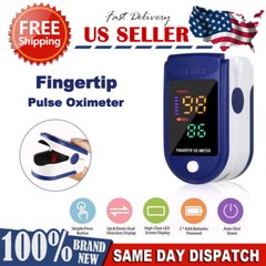 New Color LED Finger tip Pulse Oximeter Blood Oxygen SpO2 Monitor LK87 AAA USA