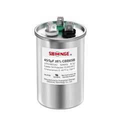 45+5uF 45/5 MFD ±6% 370V/440V CBB65B AC Capacitor, Dual Run Round Capacitor…