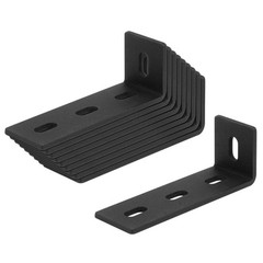 10 Pcs Slotted L Right Angle Bracket 4-5/8″ x 1-1/2″ x 1-5/8″ 9 Gauge Steel