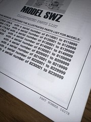 SCAG MODEL SWZ ILLUSTRATED PARTS LIST SWZ48A-17KA Model Year 2003