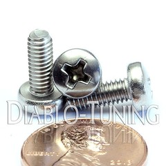 M4 x 10mm – Qty 10 – Stainless Steel Phillips Pan Head Machine Screws DIN 7985 A