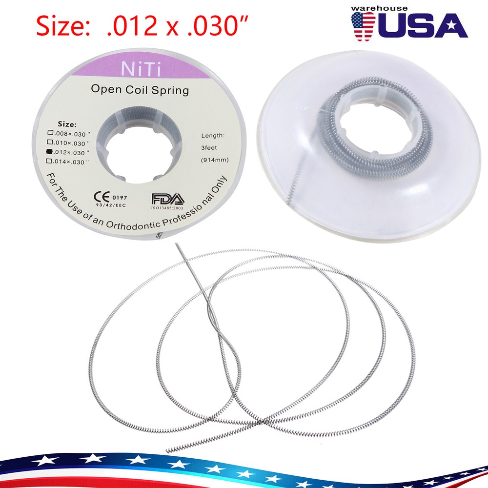 1-10 packs Dental Orthodontic Niti Open Coil Spool Springs 012*030″/010*030″ po