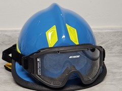 Cairns C-MOD Firefighter Rescue Helmet Blue 2022 MFG Large w/ ESS Goggles