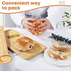 Cellophane Treat Bags 5×7 In 100 Pcs Individual Cookie Bags Small Plastic Cle…