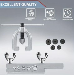 Professional Grade Double & Single Brake Line and Brass Tubing Flaring Tool Kit