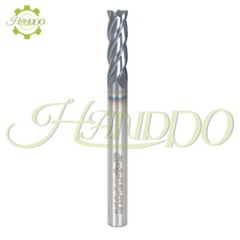 5 Pcs 3/16″ 4 Flute 2″ Overall Length Regular Carbide End Mill – TiALN COATED