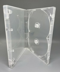 2 Top Quality Original Scanavo 22mm Double (2) DVD Case, Clear, DVD2/ONEXT.KRT