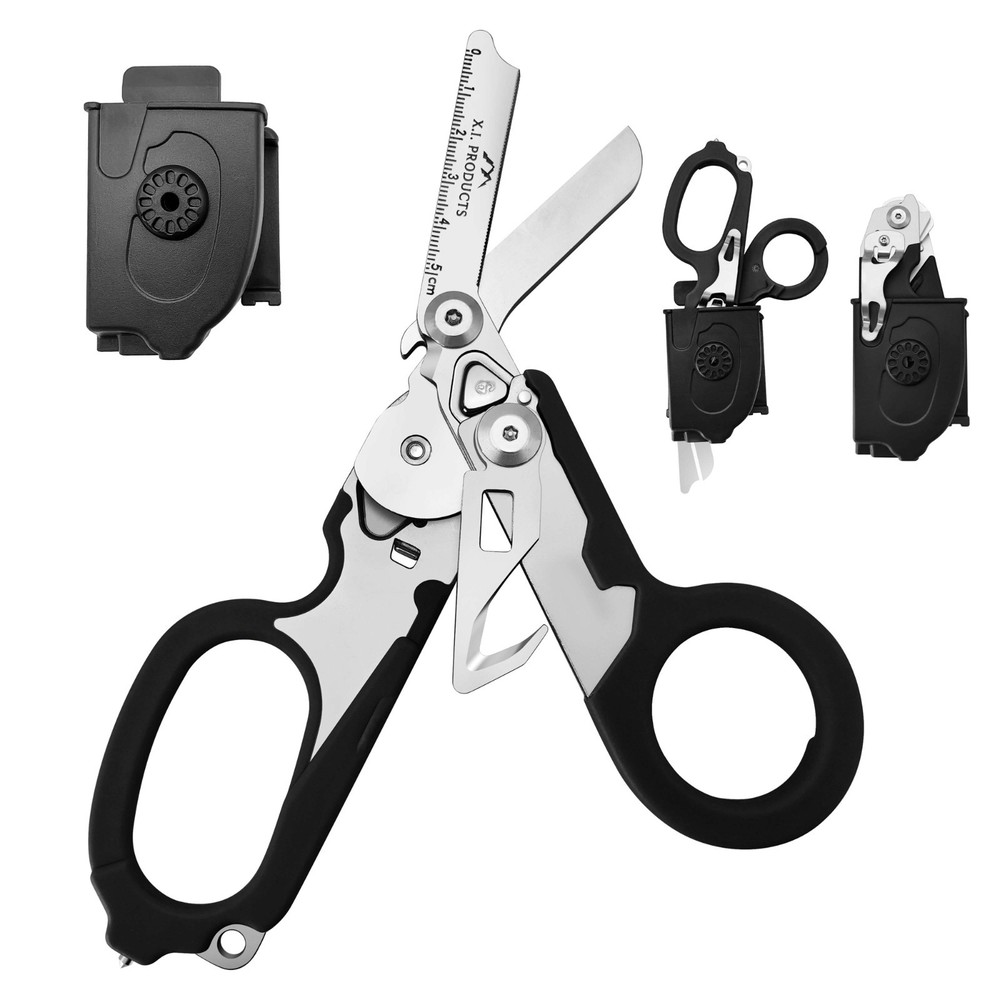 Emergency Trauma Shears Medic Emt Heavy Duty Multi Purpose Shears Black Handle