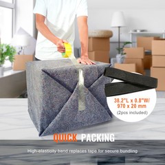 VEVOR 24 Pack Moving Blankets 72″ x 54″ Shipping Furniture Pads 21 lbs/dz