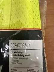 Protective Industrial Products Zipper Mesh Vest Class 2 Hi-Vis Yellow Ansi Type