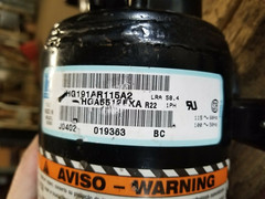 TECUMSEH HGA5512EXA (HG191AR115A2) 12,000 BTU 115V 1PH 60HZ R-TWENTY TWO A/C COM