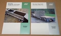1990s East Manufacturing Trailers Semi Truck Dump Brochures Sheets LOT OF 7
