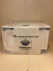 NEW Pactiv Newspring NC718B 16 Oz Microwaveable Round Container & Lid, 150/Case