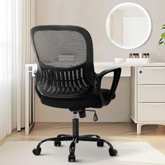 Sweetcrispy Home Office Managerial Executive Chair with Ergonomic Design, Mid…