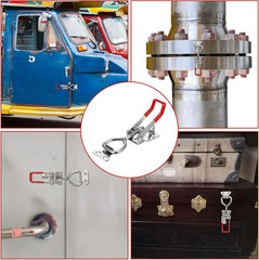 6 Pack 4001 Toggle Latch Clamp with Lock Hole, 304 Stainless Steel Adjustable