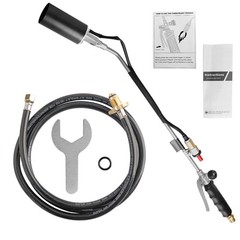 Portable Propane Torch Weed Burner Ice Snow Melter Outdoor Flame Thrower w/ Hose