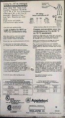 NEW- Appleton 30 Amp Interlock 3 Pole Non-Fused Switch WSRD33542N4WSD Nema 4x