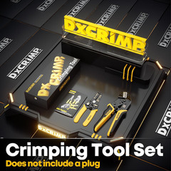 Crimping Tool for Spade Kit with Wire Stripper — Ratcheting Crimper Wire Termina