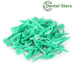 1000x Dental Wedges Plastic Concave Diastema Wave Shape Tooth Gap Wedge w Holes