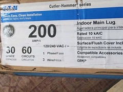EATON BR 200 Amp 60-Circuit Indoor Main Lug Plug-On Neutral Load Center