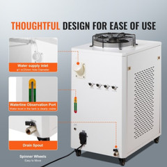 Industrial Water Chiller CW-6000 15L 65L/Min Laser Chiller with Compressor