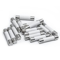 Litoexpe 20-Pack 25 Amp Slow-Blow Time Delay Fuses, 25A 250V Silver, Ivory