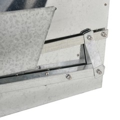 Automatic Chicken Feeder Galvanized Steel Poultry Feeders, 25 Lbs of Feeds