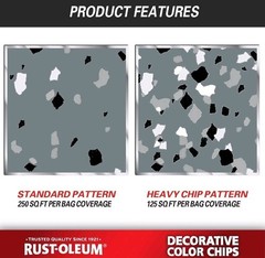 Rust-Oleum Glacier Gray Decorative Color Chips 1 lb.