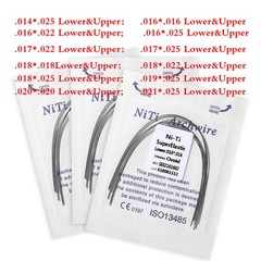 10 Packs Dent Orthodontic Arch Wire Rectangular Niti Super Elastic Upper/Lower