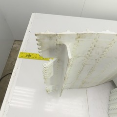 Intralox S800-OHFT Flat Top Cleated Plastic Conveyor Belt 35′ L x 17-3/4″ W