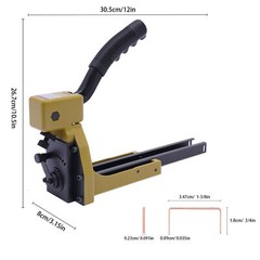 Manual Carton Stapler with 100 Staples for Corrugated Cardboard Boxes